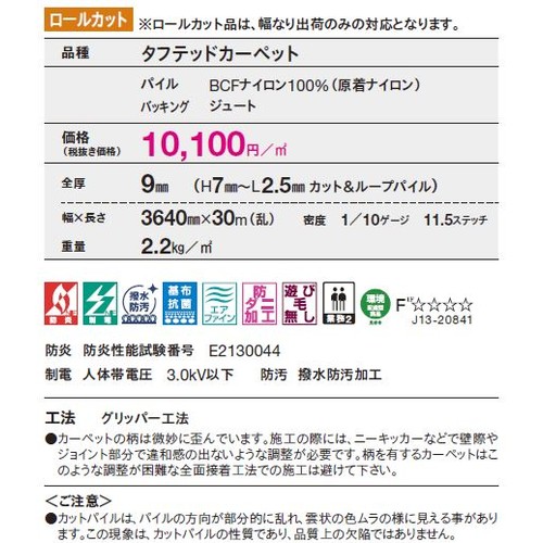 東リロールカーペットシンクロニシティーの補助画像