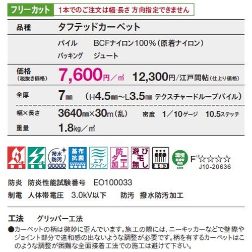 東リロールカーペットミリティム2の補助画像