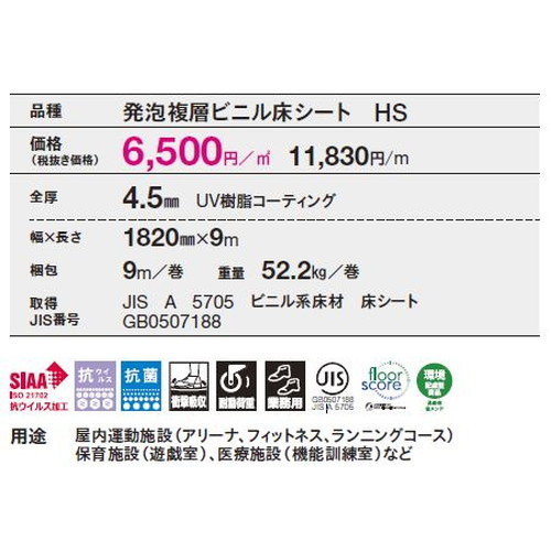 東リビニル床シートアリーナフィットの商品画像