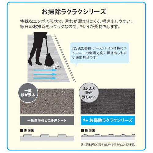 東リ防滑性シートNSシートNS8001320mm巾の商品画像