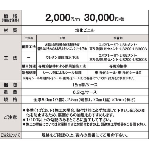 東リ防滑性シートNSパス蓋付の商品画像