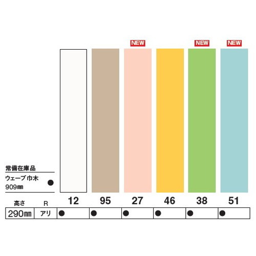 東リ 巾木 ウェーブ巾木 290mm巾の画像