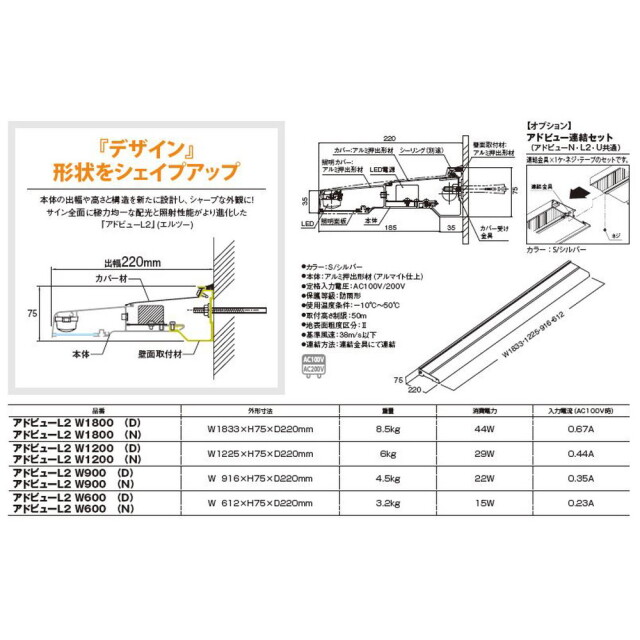 タテヤマアドバンス アドビューL2 W1200(N) 昼白色(5000K) 5104475
