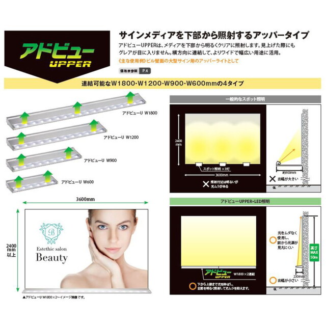 タテヤマアドバンス アドビューU W900(D) 昼光色(6500K) 5104480 の補助画像