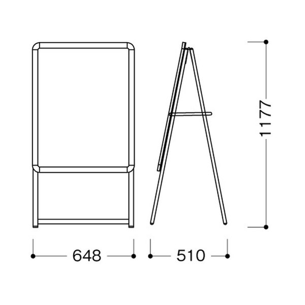 タテヤマアドバンス スタンドサイン A型ポスタースタンド TPC-A (A1