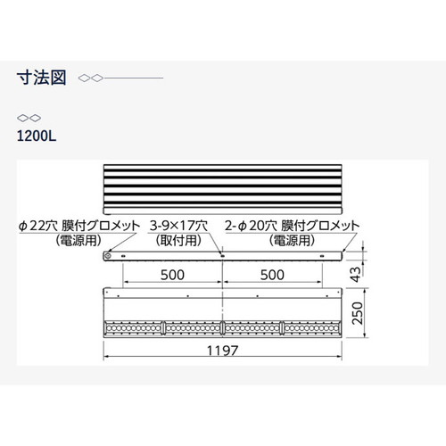 岩崎電気 LED投光器 レディオック カトラスtype-L補助画像
