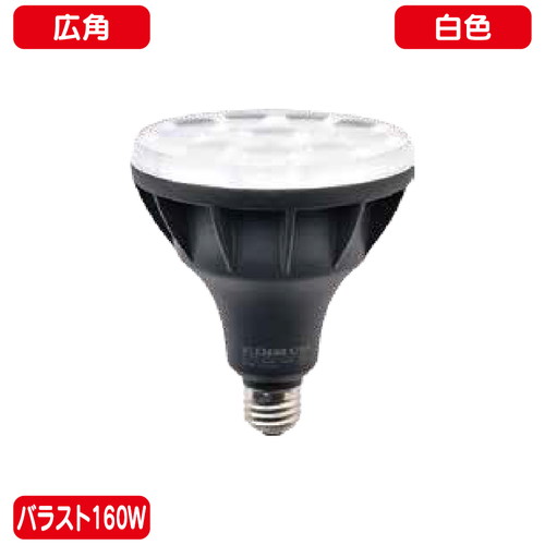 バラスト160W LEDランプ 白色 広角  ニッケンハードウェア ビューランプ VLE26WD-C/BK 黒の商品画像