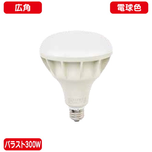 バラスト300W LEDランプ 電球色 広角  ニッケンハードウェア ビューランプ VLE39WD-W 白の商品画像
