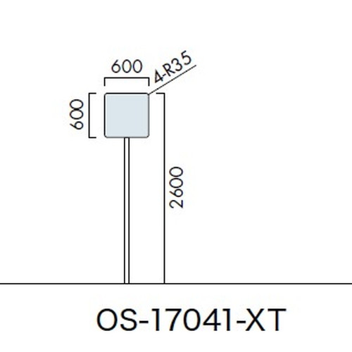 エクステリアサイン，標識，OS-17041-XT，片面対応，の商品画像
