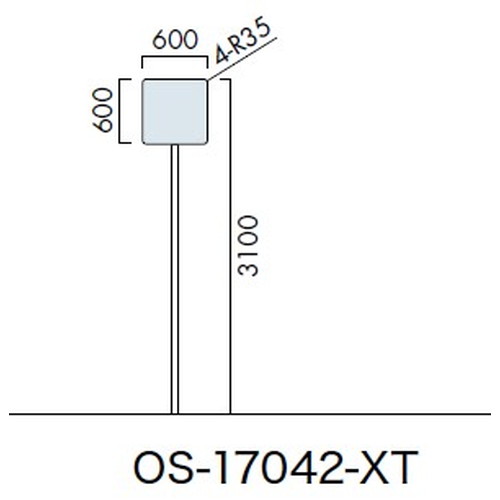 エクステリアサイン，標識，OS-17042-XT，片面対応，の商品画像