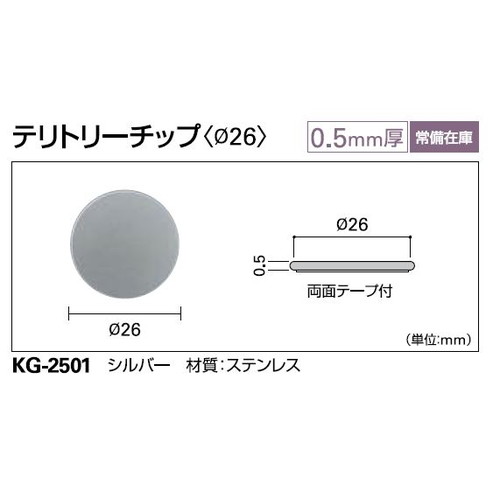 サンゲツ 巾木 テリトリーチップ φ26 KG-2501・φ30 KG-2502 袋売り/20個