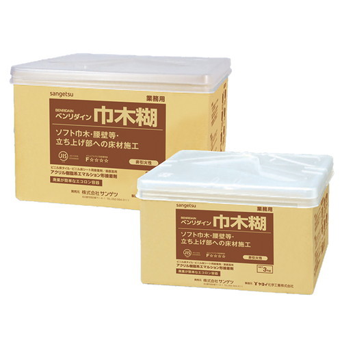 サンゲツ 接着剤 床用 巾木専用接着剤・垂直面施工専用接着剤 巾木糊 3Kg BB-561 1缶単位