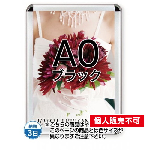 ポスターグリップ44R(屋内用)，A0ブラック，TSK-PG-44R-A0B(N) の商品画像