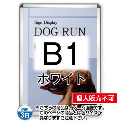 ポスターグリップ44R(屋外用)，B1ホワイト，TSK-PG-44R-B1W(G) の商品画像