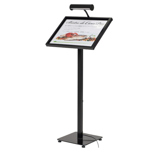 LEDメニューライトスタンド，MLA3，ブラック，55634BLKの商品画像