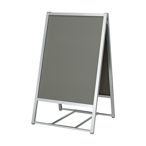 パカパカポスタースタンド屋外両面A1シルバ，61454A1Sの商品画像