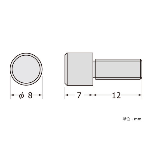 パネルフィクス，バー，Φ8-7ボルト，SCPAB081 の商品画像