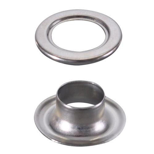 ハトメ，真鍮アイレットシルバー(100ケ入)φ10，58445N25の商品画像