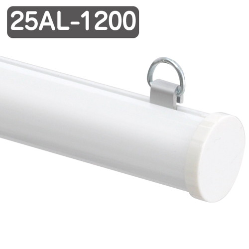 メディアホルダー(アルミ)25AL-1200ホワイト，40888WHTの商品画像