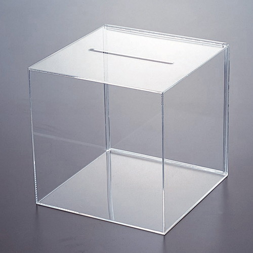 アクリル応募箱200mm角，透明，41434***の商品画像