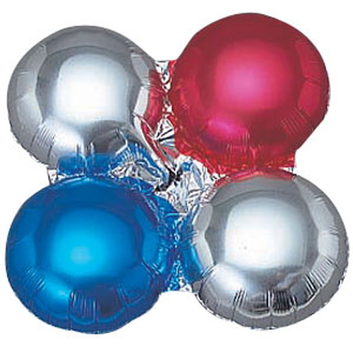 共通クラスターバルーン10枚，Mレッド×金，51078-8*の商品画像