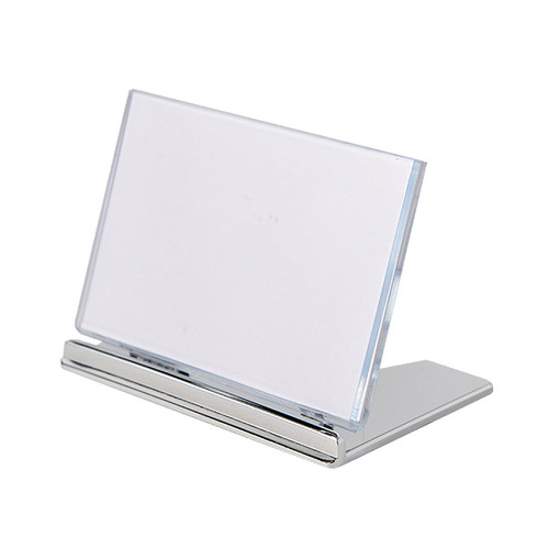 リクライニングカードホルダーUC-2，銀，中紙ムジ，07502SLV の商品画像