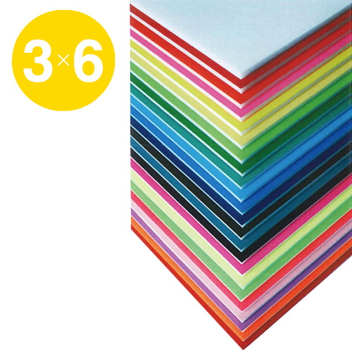 ニューカラーボード，5mm，3×6，イエロー，51701YL* の商品画像