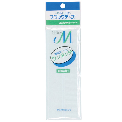 ベルクロマジックテープ(角)，L150，ホワイト，13008WHT の商品画像