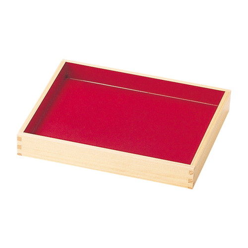 ひのき惣菜盆(朱/黒)，中，50465***の商品画像