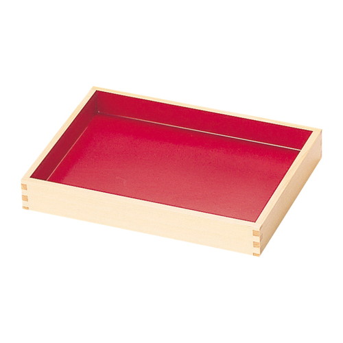 ひのき惣菜盆(朱/黒)，小，50466***の商品画像