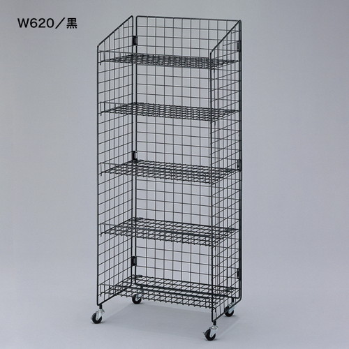 ネットラックH1500，5段展開，W620，白，50310WHTの商品画像