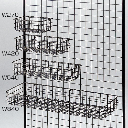 ネット用網カゴ，黒，W540，60293-02の商品画像