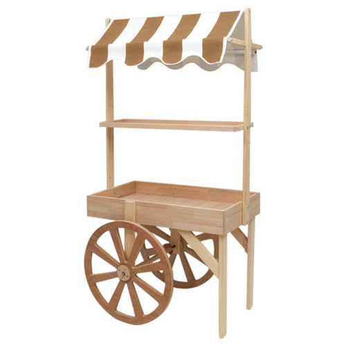 パーソナルWAGON(棚1段)，茶白，54412WBNの商品画像
