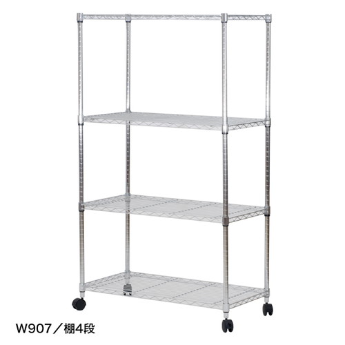 スチールラック，H1560(棚5段)，W907，53850-3*の商品画像