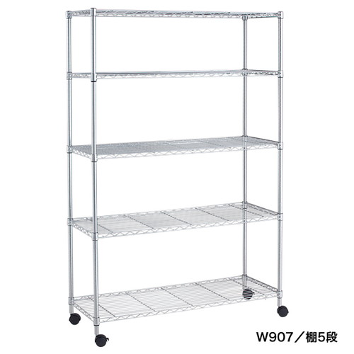 スチールラック，H1860(棚5段)，W1212，53851-2*の商品画像