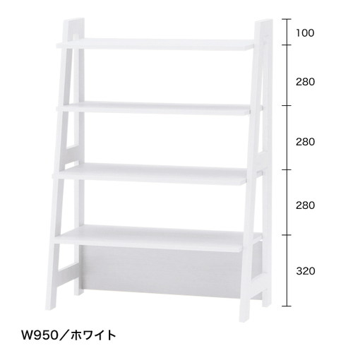 シェルフラック，W1250，ホワイト，55864WHTの商品画像