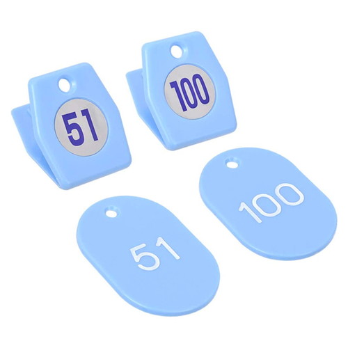 スチロールクロークチケットA型(51~100)スカイブル，11010SBLの商品画像