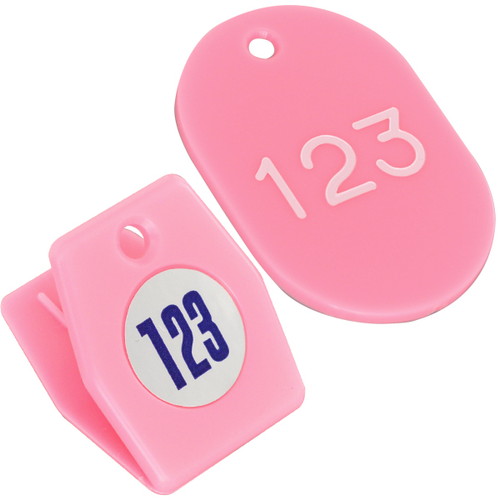スチロールクロークチケットA型(101~150)，桃，56800PNKの商品画像