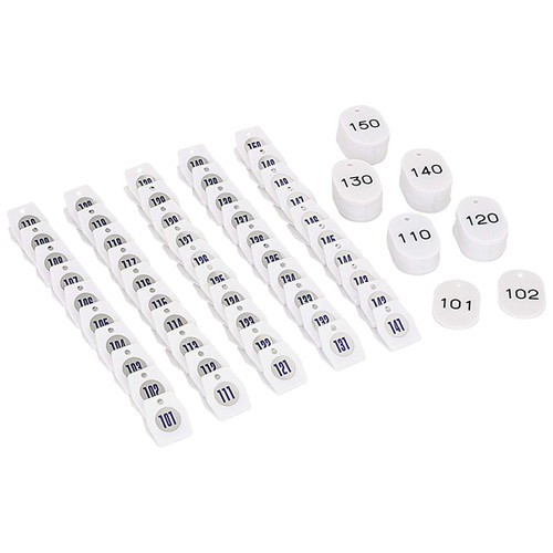 スチロールクロークチケットA型(101~150)，白，56800WHTの商品画像