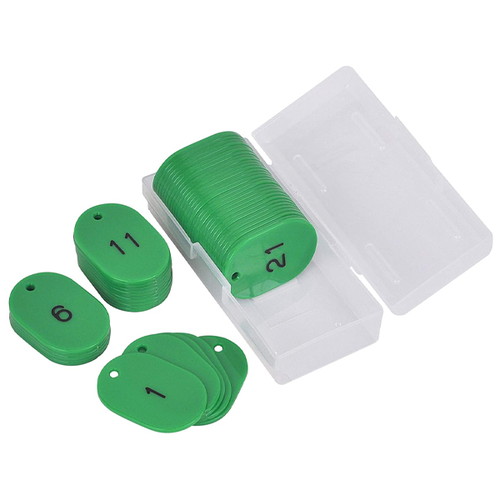 スチロール番号札大，1~50，緑，11811GRNの商品画像