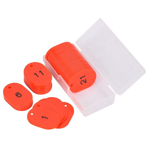 スチロール番号札大，1~50，赤，11811REDの商品画像