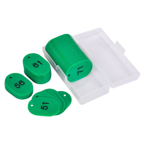 スチロール番号札大，51~100，緑，11812GRNの商品画像