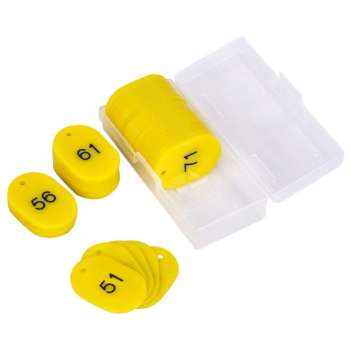 スチロール番号札大，51~100，黄，11812YLWの商品画像