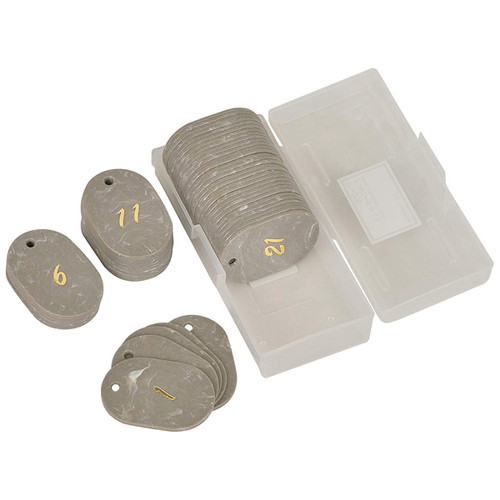 マーブル番号札(1~50)，ブラウン，22805BRNの商品画像