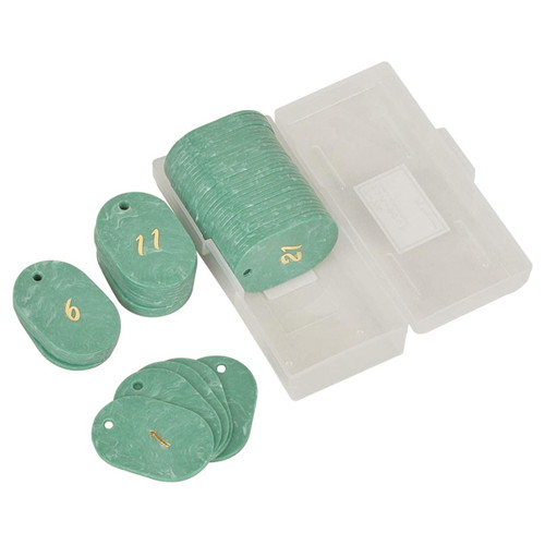 マーブル番号札(1~50)，グリーン，22805GRNの商品画像