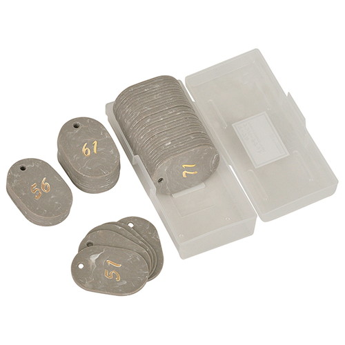 マーブル番号札(51~100)ブラウン，22806BRNの商品画像