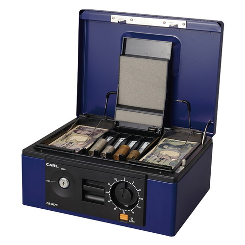 キャッシュボックス，CB-8670，ブルー，62035-01の商品画像
