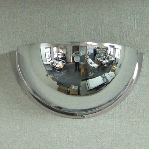 半球ミラー，ハーフ(壁面用)，R-30H，55185-1*の商品画像