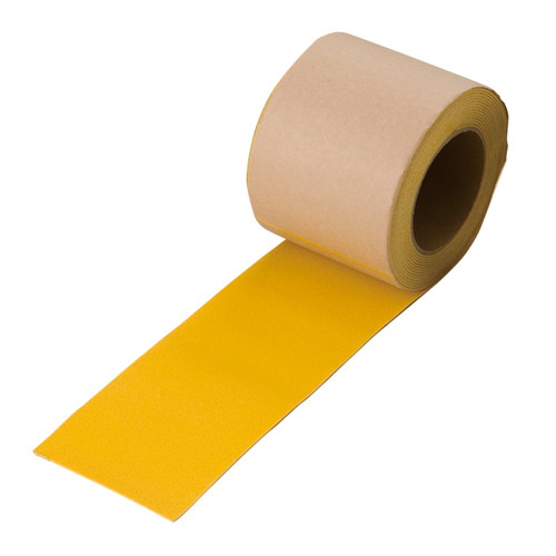 路面貼用テープ100mm幅，黄ユニラインテープ，54099YLWの商品画像