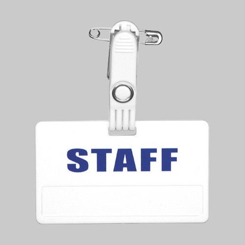 ラベル名札，ブルー(STAFF)，75×45，30570***の商品画像
